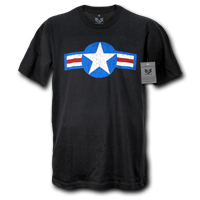 30 Single Tee Us Air Force 4, Black, 2X