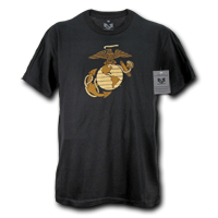 30 Single Tee Us Marine 2- Black- Extra Large