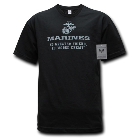 S28-NGF-BLK-01 Military Graphics T-Shirt- No Greater- Black- Small