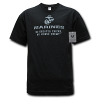 S28-NGF-BLK-04 Military Graphics T-Shirt- No Greater- Black- Extra Large