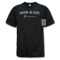 Military Graphics T-Shirt- Black- Large