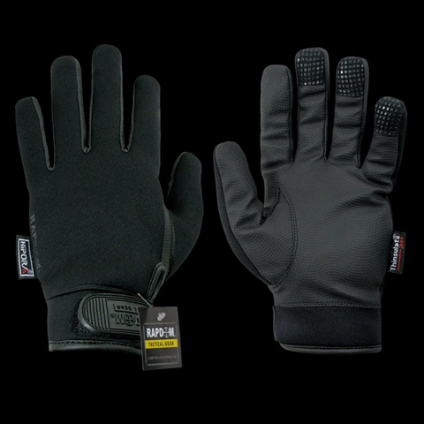 T02-PL-BLK-03 Neoprene Waterproof Glove- Black- Large