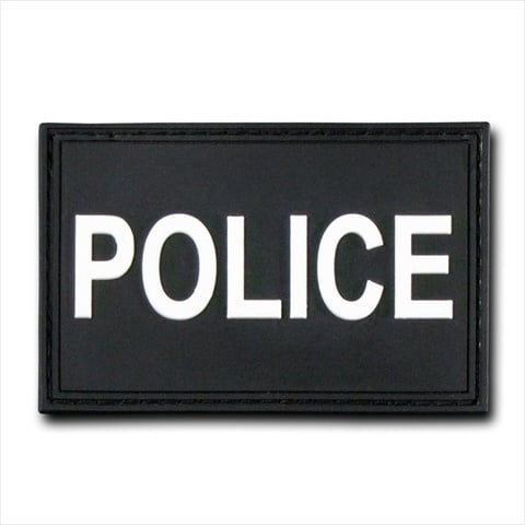Police Rubber Patch, Black
