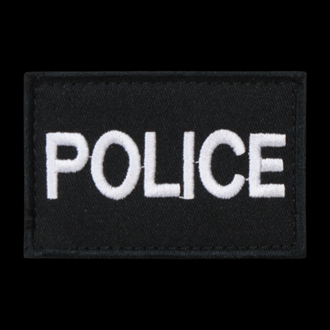 Police Canvas Patch, Black