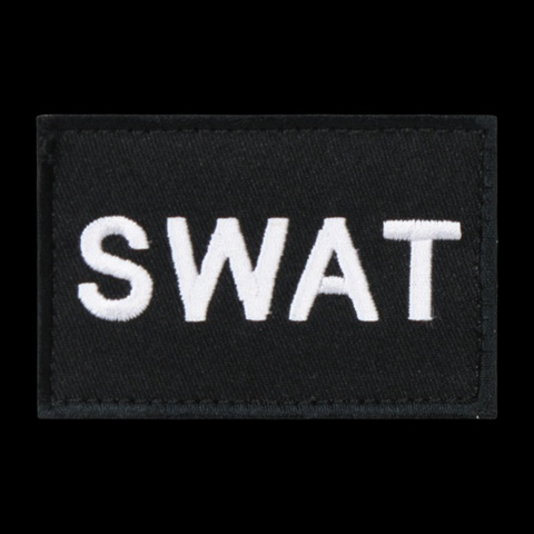 T91-SWAT-BLK Swat Canvas Patch- Black