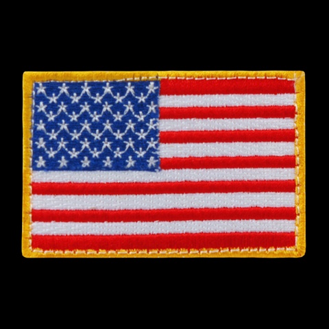 USA Flag Canvas Patch Original