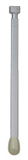 Ball-End Hanging Rod- White 60 in.
