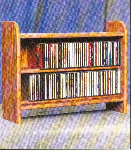 Picture of Wood Shed 202 Solid Oak 2 Shelf CD Cabinet