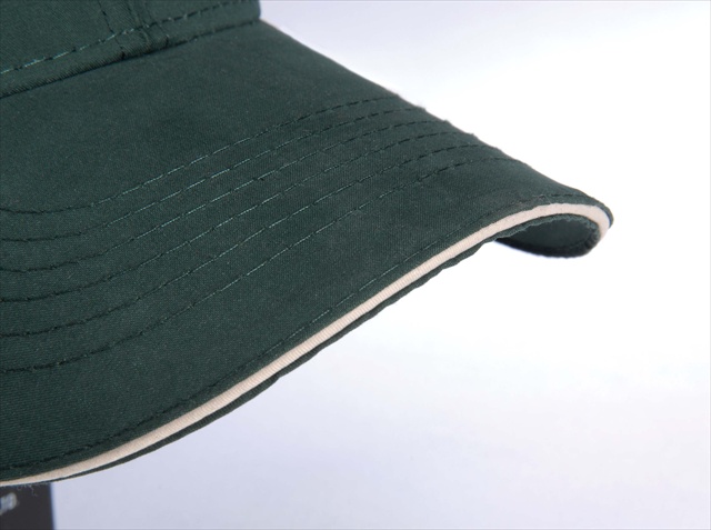 PE102 Performer Cap Microfiber Moisture Wicking Structured- Forest Green - Khaki