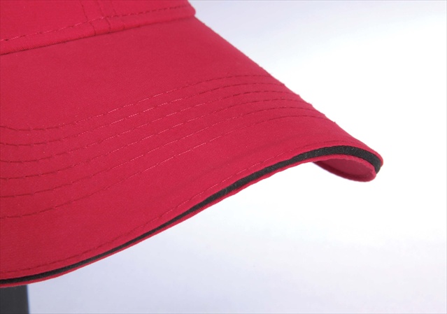 PE102 Performer Cap Microfiber Moisture Wicking Structured- Red - Black