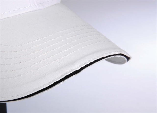 PE102 Performer Cap Microfiber Moisture Wicking Structured, White , Black