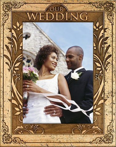 Picture of Giftworks Plus WED0094 Our Summer Wedding- Alder Wood Frame- 3.5 x 5 In
