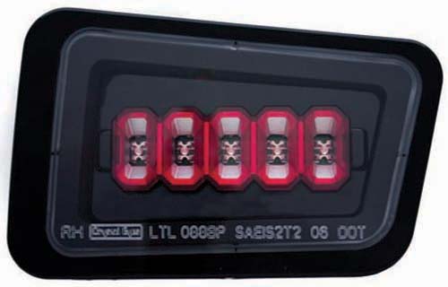 Hummer H2 2005 - 2008 Bumper Lights Rear Bermuda Black