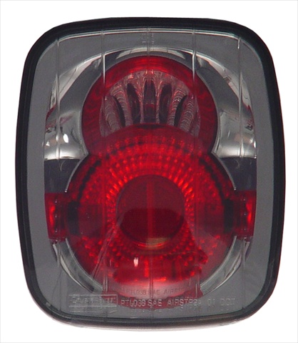Jeep Wrangler 1987 - 2006 Tail Lamps, Crystal Eyes Platinum Smoke