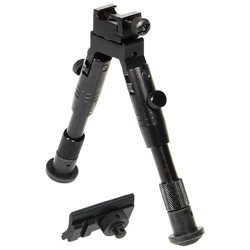 Shooters Swat Bipod, Rubber Feet, Height 6.2  6.7 In., Red