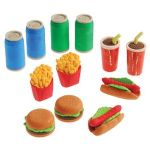 4320 Junk Food 3D Erasers