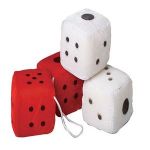 Picture of Us Toy SB350 Plush Dice- 3 Inch