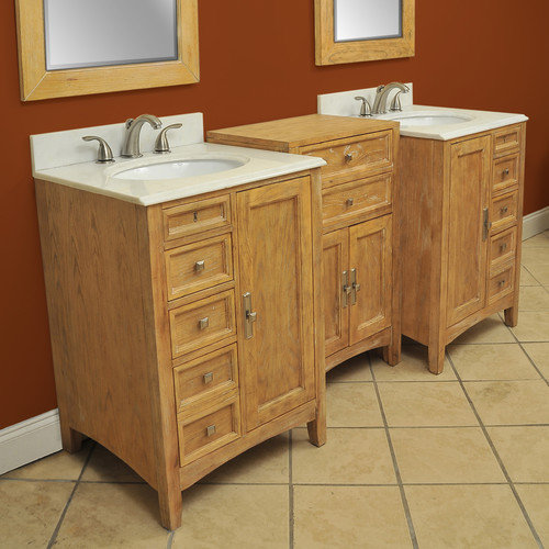 86 in. Double Basin Vanity With Tops and Undermount Basins- Midnight Black- White Oval