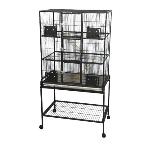 Picture of A&E Cage 13221-SA Black 3 Level Animal Cage With Removable Base