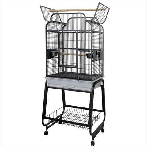 Picture of A&E Cage 782217 Black Open Victorian Top With Plastic Base