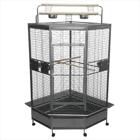 Picture of A&E Cage CC3232 Black 32 In. Large Corner Cage