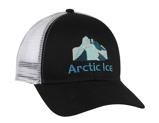 Picture of Arctic Ice 1000 Black And White Trucker Hats Adjustable Snap Back