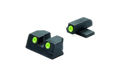 Meprolight USA Meprolight Tru-Dot Sig Sauer 9mm/.357SIG P-Frame (Except P365XL) Fixed Green Rear/Front Tritium Illum Pistol Sight Set 0101103101