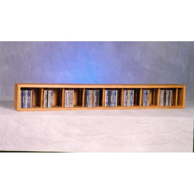 Wood Shed 103D-4 Solid Oak Wall or Shelf Mount CD Cabinet