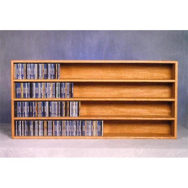 Wood Shed 403-4 Solid Oak Wall or Shelf Mount CD Cabinet