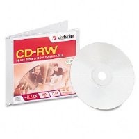 Picture of Verbatim 95161 Cd Rw Disc- 700Mb 80Min- 4X 12X- With Slim Jewel Case- Silver