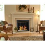 Picture of GHP Group AR-1020 Arrington Fireplace Screen And Bi Fold Track Free Glass Doors&#44; Small&#44; Black And Gold Powder Coated Finish