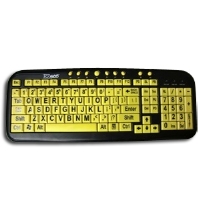 Picture of Ergoguys CD-1038 Ezsee Keyboard Yellow Keys&#44; Black Legends