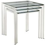 EEI-257 Nimble Nesting Table In Silver