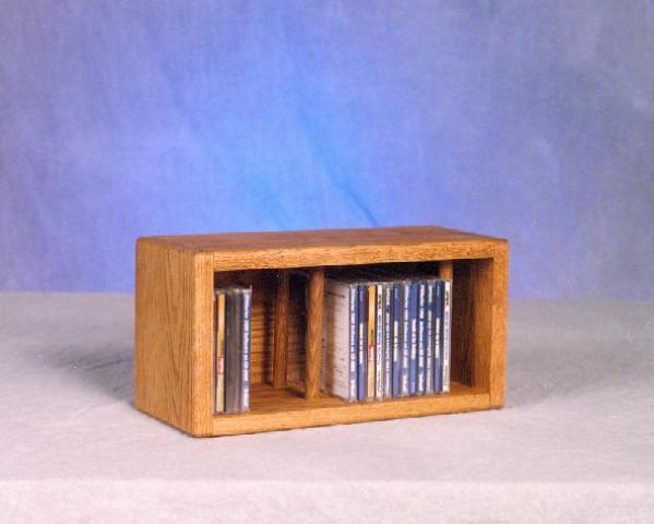 Picture of Wood Shed 103D-1 Solid Oak desktop or shelf CD Cabinet