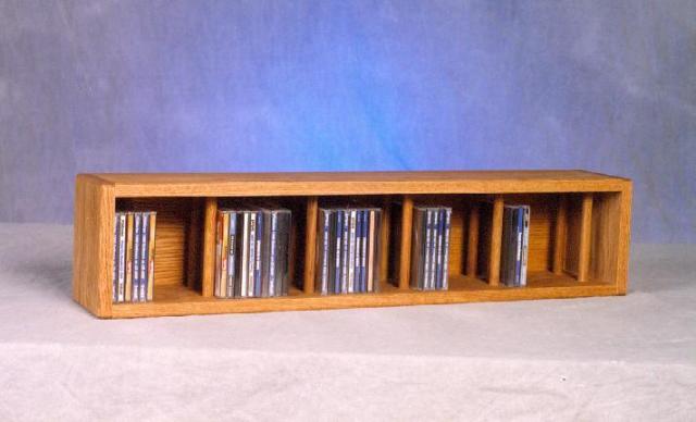Picture of Wood Shed 103D-3 Solid Oak desktop or shelf CD Cabinet