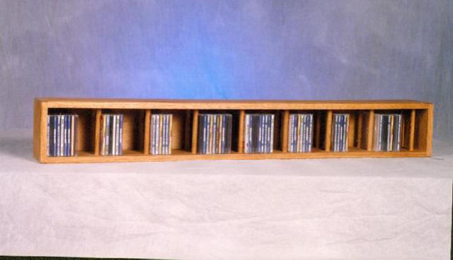 Picture of Wood Shed 103D-4 Solid Oak Wall or Shelf Mount CD Cabinet