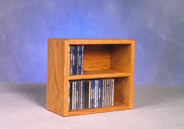 Picture of Wood Shed 203-1 Solid Oak desktop or shelf CD Cabinet