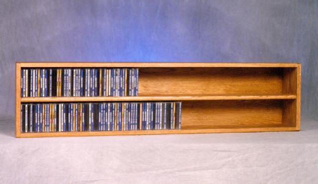 Picture of Wood Shed 203-4 Solid Oak Wall or Shelf Mount CD Cabinet