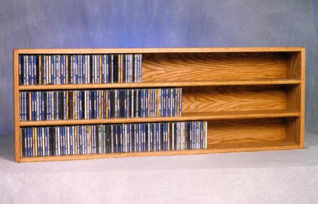 Picture of Wood Shed 303-4 Solid Oak Wall or Shelf Mount CD Cabinet