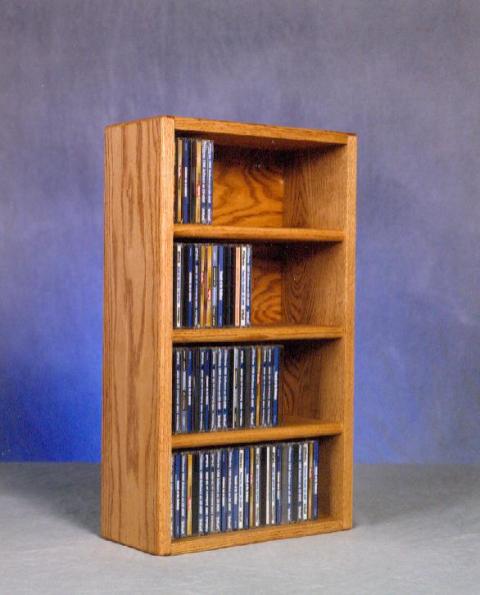 Picture of Wood Shed 403-1 Solid Oak desktop or shelf CD Cabinet