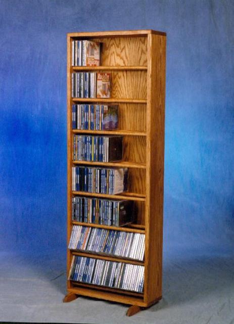 806-18 Solid Oak Dowel Cabinet for CDs