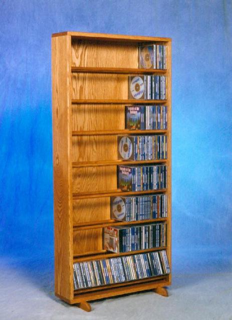 806-24 Solid Oak Dowel Cabinet for CDs