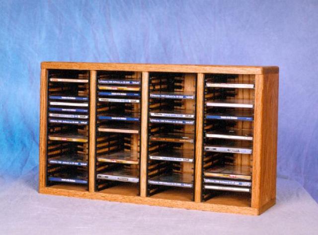 Picture of Wood Shed 409-1 Solid Oak desktop or shelf CD Cabinet