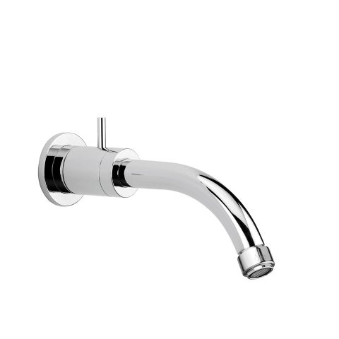 16681 Chrome Single Hole Wall Mount Lavatory Faucet With Control on the Spout -  Jewel Faucet