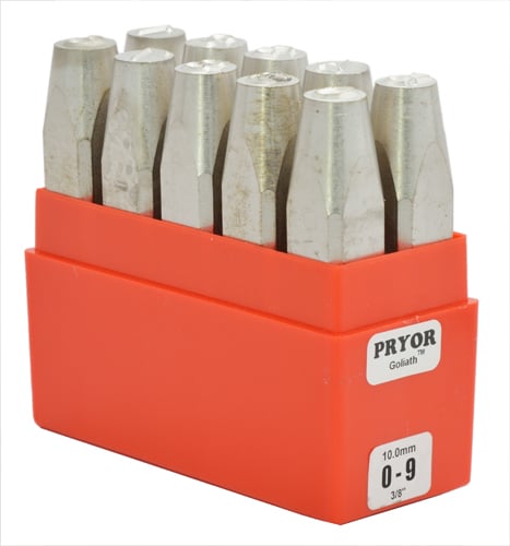 PHD10060 0.25 in. Heavy Duty Goliath Hand Stamp Number Set
