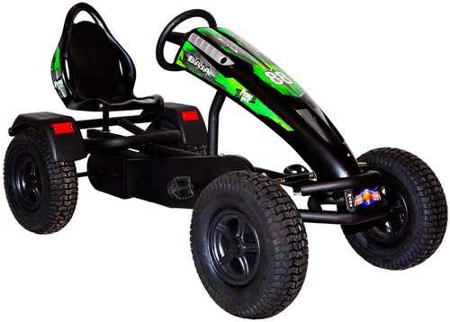 Baja Pedal Kart, Black-Black Wheels