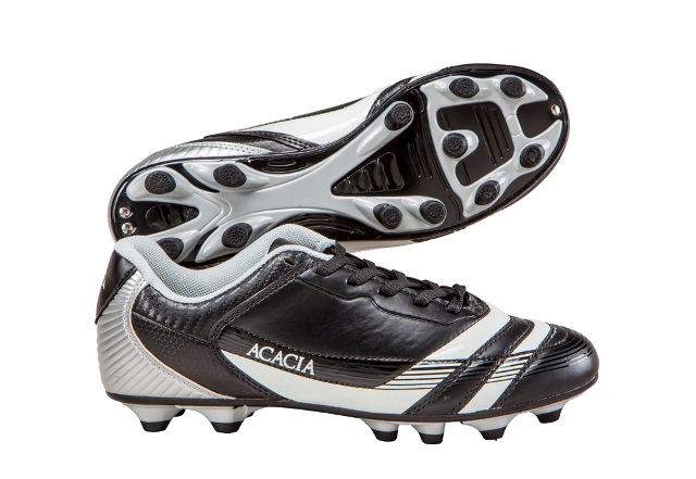 Picture of Acacia STYLE -37-700 Thunder Soccer Shoes - Black and Silver&#44; 10Y