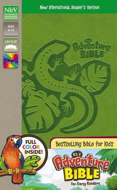 Nirv Adventure Bible For Early Readers Full Color Green Duotone Jun