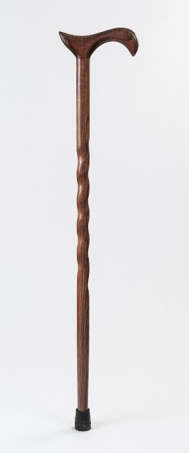 Picture of Brazos Walking Sticks DHTC1-R-34 34 in. Twisted Oak Or Ash Derby Walking Cane&#44; Red