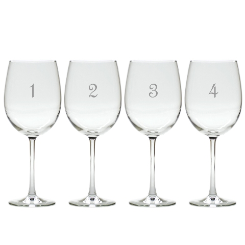 Picture of Carved Solutions Tulip Wine Stemware Set Of 4- No. 1 - 4